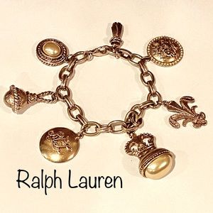 RARE Vintage Ralph Lauren Gold Bracelet - ~ 7.5”